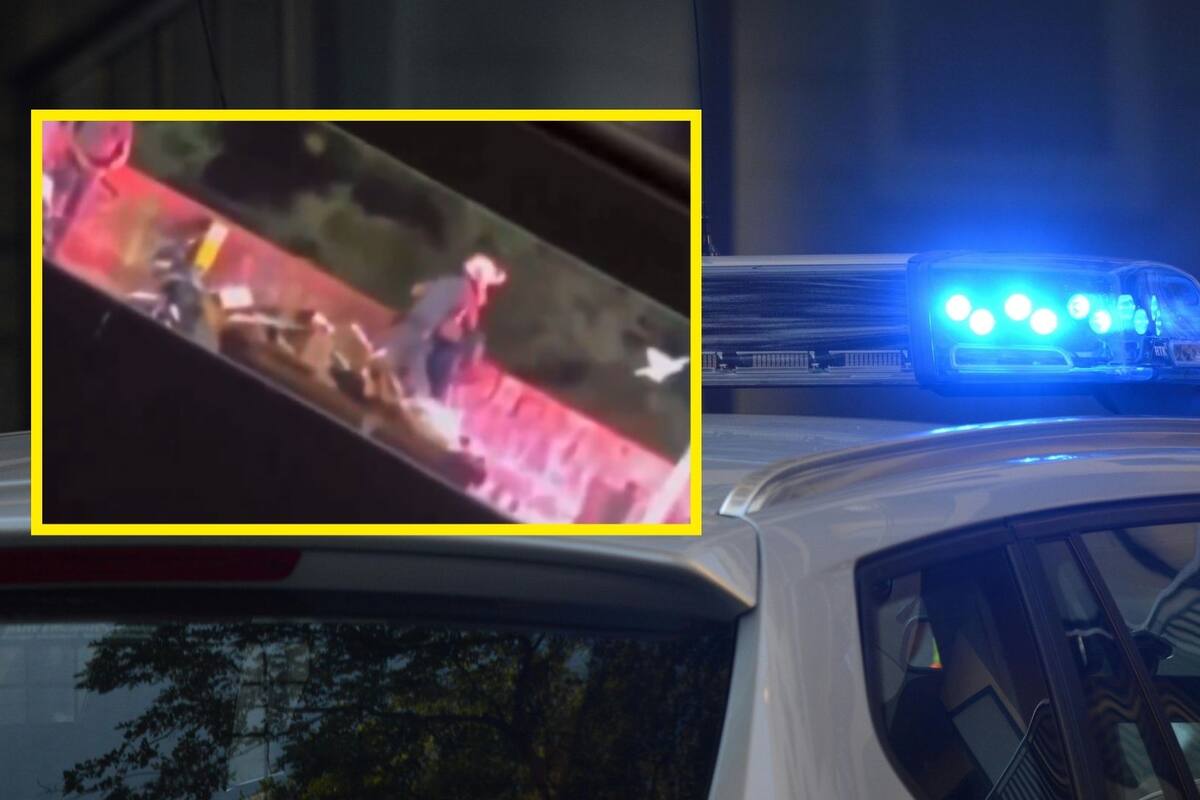 Video: Policía militar en Brasil tira a un hombre desde un puente