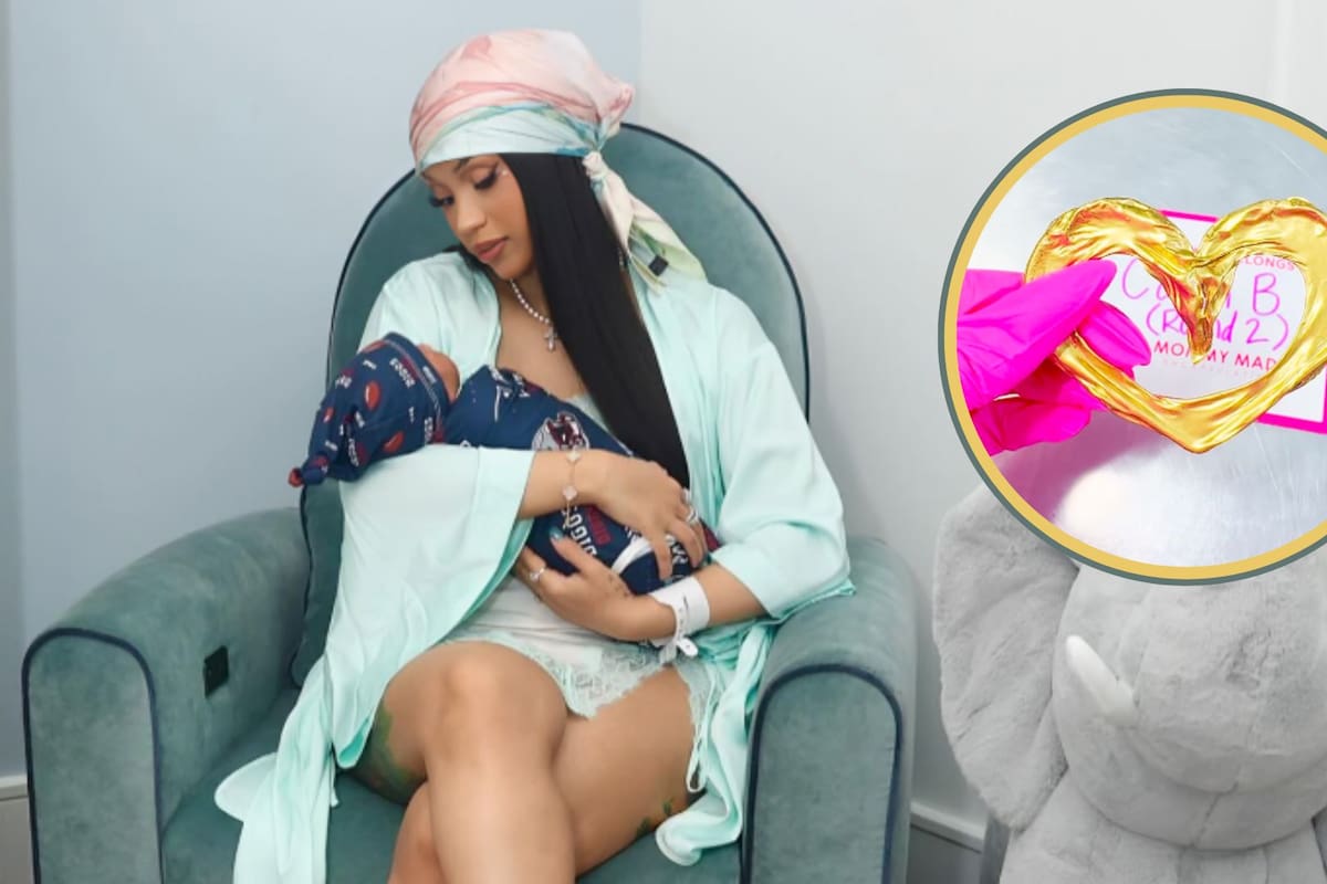 Cardi B transforma el cordón umbilical de su bebé en una lujosa joya millonaria