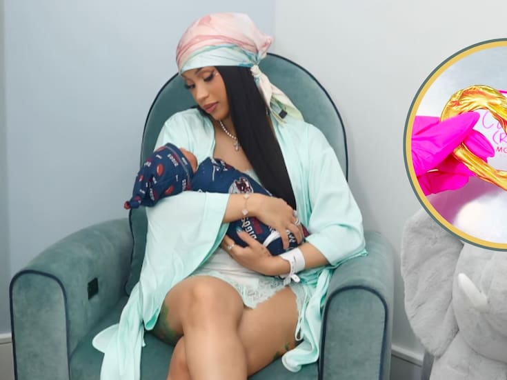 Cardi B transforma el cordón umbilical de su bebé en una lujosa joya millonaria