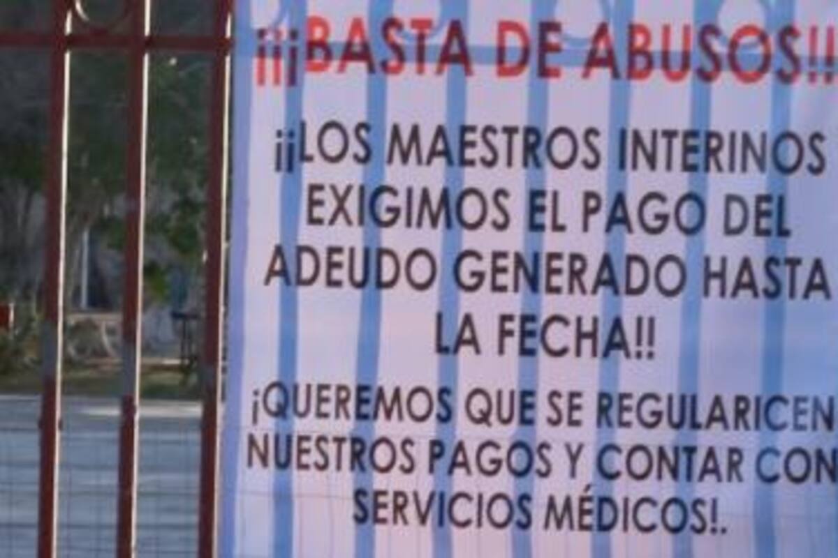 Anuncian paro magisterial en inicio de clases