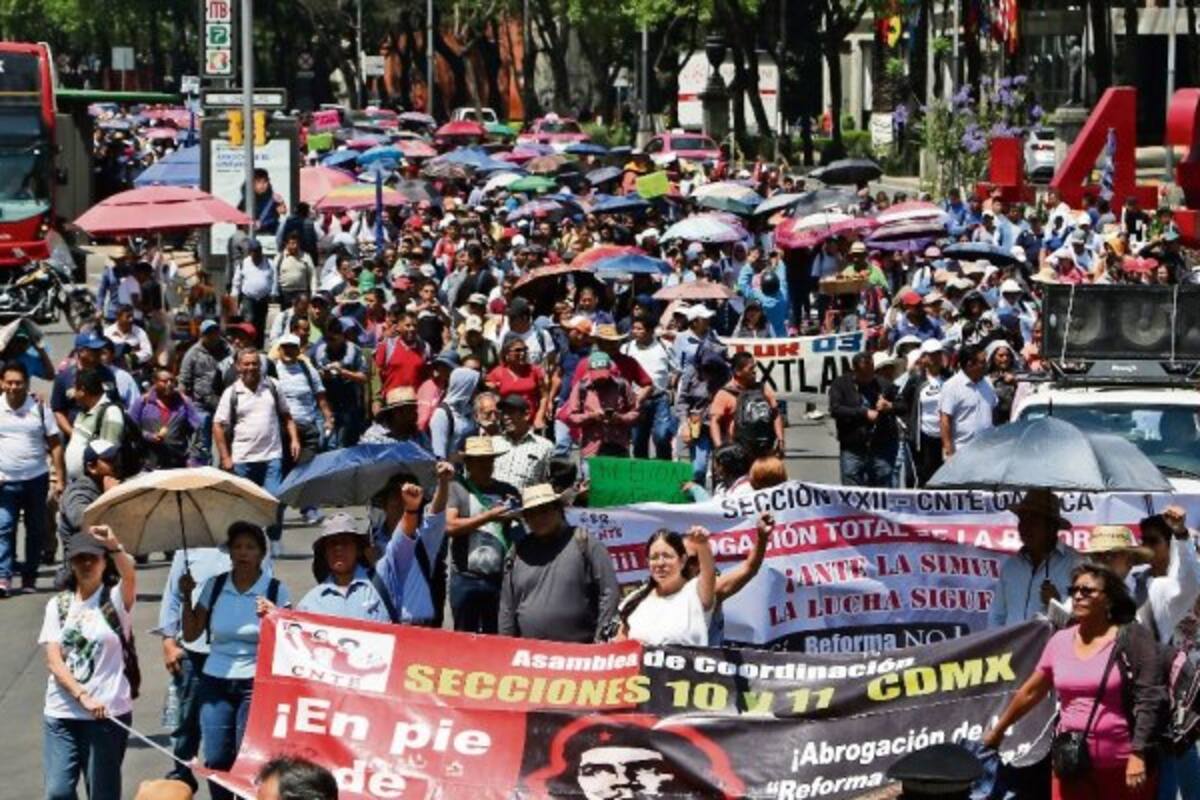 CNTE pide abrogación total de la reforma educativa