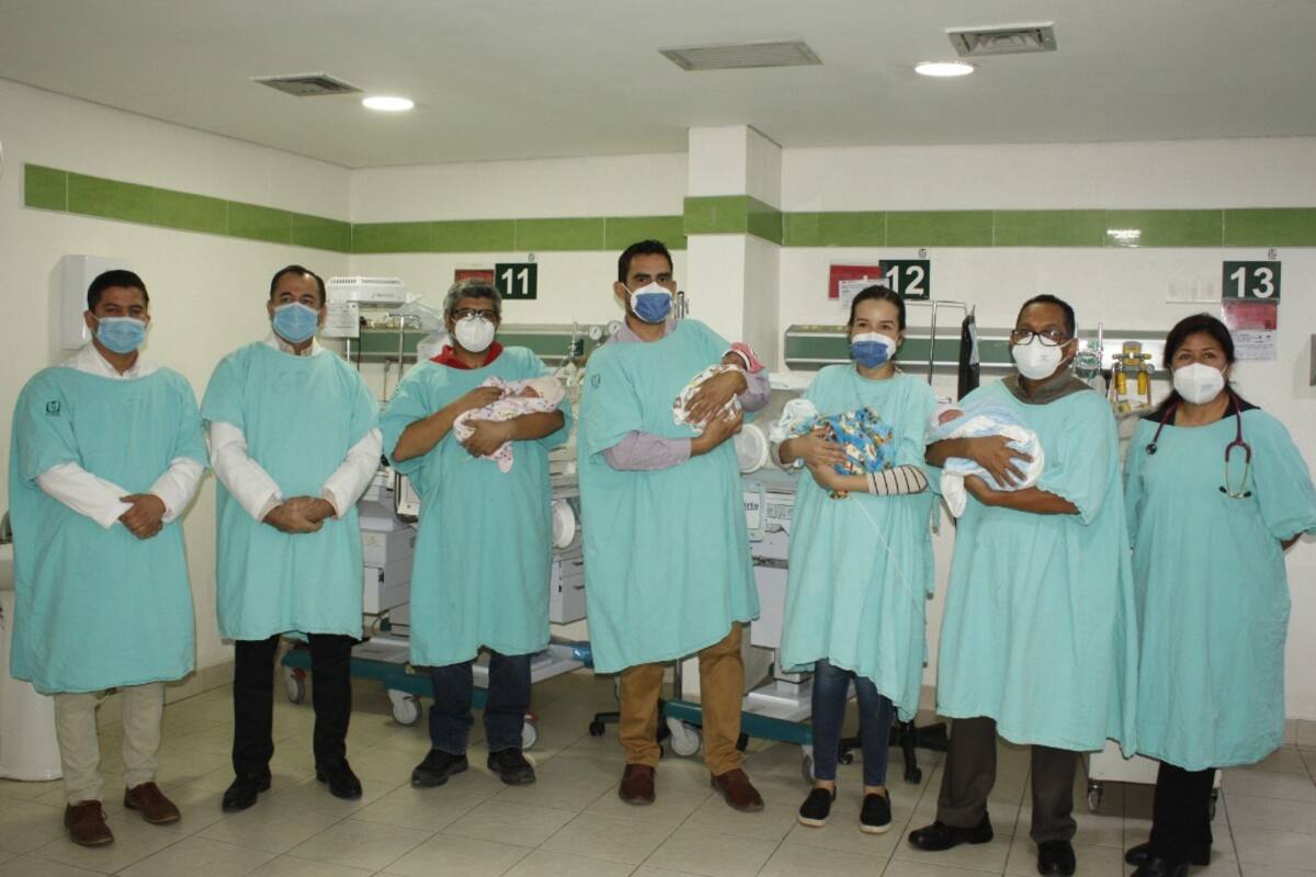 Nacen cuatrillizos en IMSS de Hermosillo; son dos niñas y dos niños