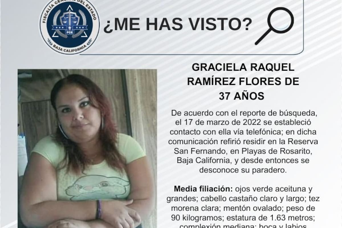 Se busca a Graciela Raquel Ramírez Flores de 37 años