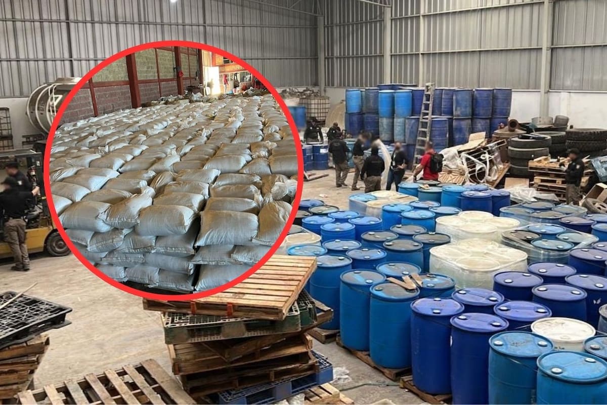 Aseguran en Durango gigantesco almacén de insumos para drogas sintéticas en operativo conjunto