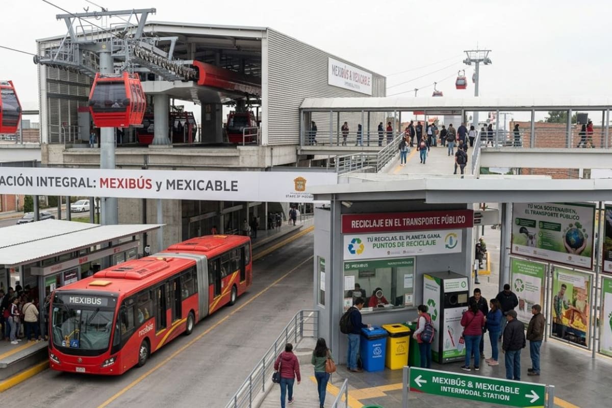 Avalan iniciativa para pagar el Mexibús y Mexicable con basura en Edomex