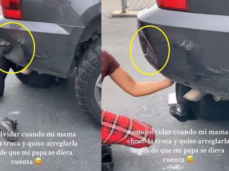 Ingenio en acción: mujer encuentra manera inesperada de arreglar su carro antes de que su marido lo note