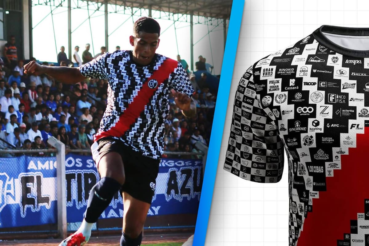 Equipo de Perú juega con una camiseta cubierta por mil logos de patrocinadores… ¡y no se ve nada mal!