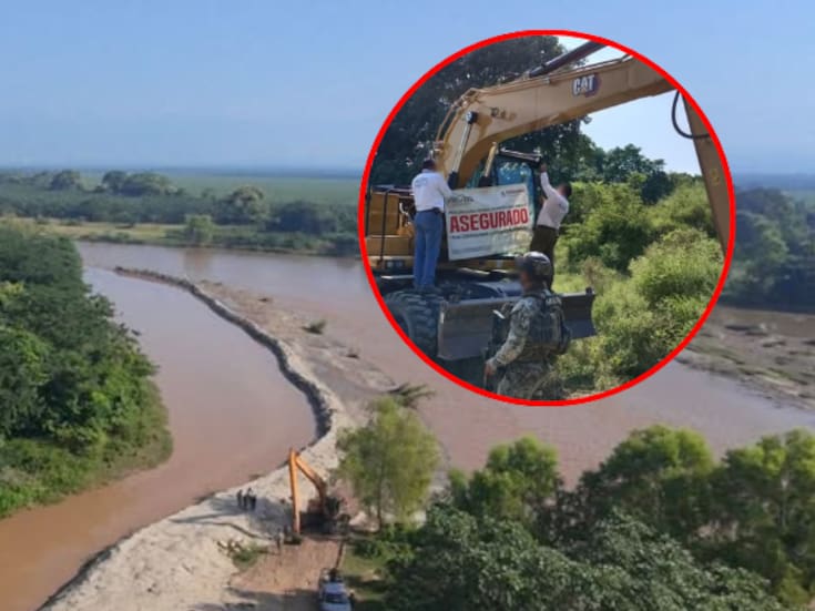 Clausuran obras ilegales en el Río Suchiate en Chiapas: desviaban agua sin permiso y afectaron más de 1,600 m² de zona federal