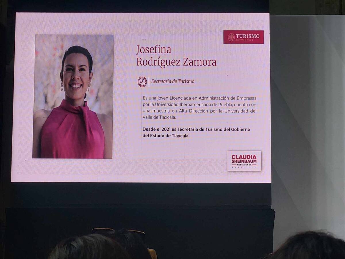 Josefina Rodríguez será la nueva Secretaria de Turismo en el gabinete de Claudia Sheinbaum.