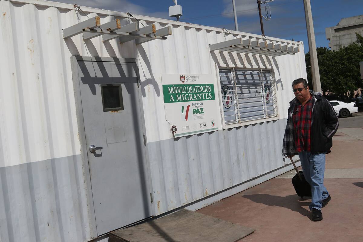 Ponen a disposición módulos para migrantes en garitas El Chaparral y San Ysidro
