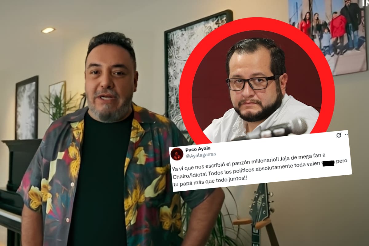 Paco Ayala, de Molotov, se burla del hijo de AMLO: “Ya vi que nos escribió el panzón millonario”