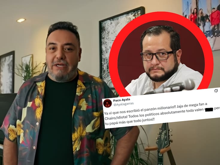 Paco Ayala, de Molotov, se burla del hijo de AMLO: “Ya vi que nos escribió el panzón millonario”