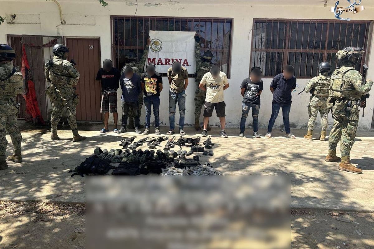 Operativo en Coyuca de Benítez, Guerrero: Detienen a 7 generadores de violencia y aseguran armas y drogas