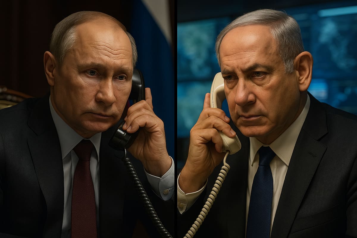En una llamada telefónica, Vladimir Putin y Benjamín Netanyahu discutieron la situación en Gaza, el alto el fuego con Hamas, la repatriación de rehenes, el programa nuclear de Irán y la estabilidad en Siria