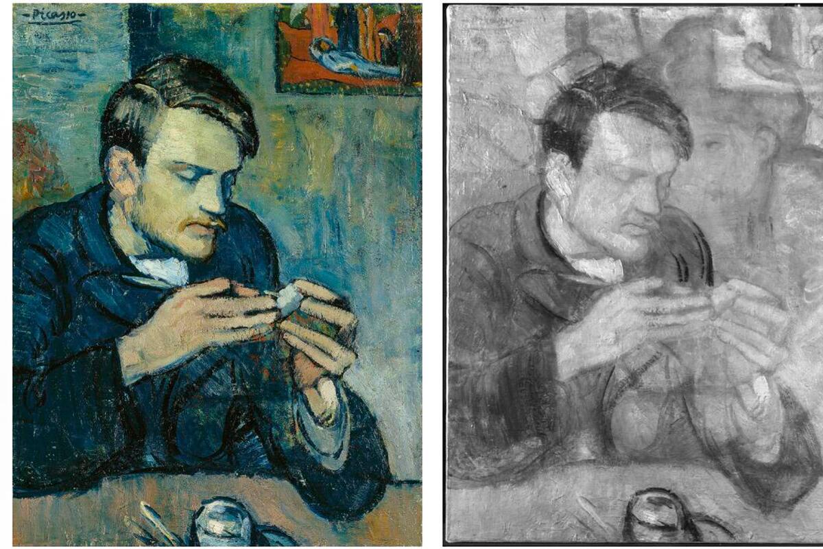 Descubren retrato inédito de Picasso oculto bajo una pintura del periodo Azul
