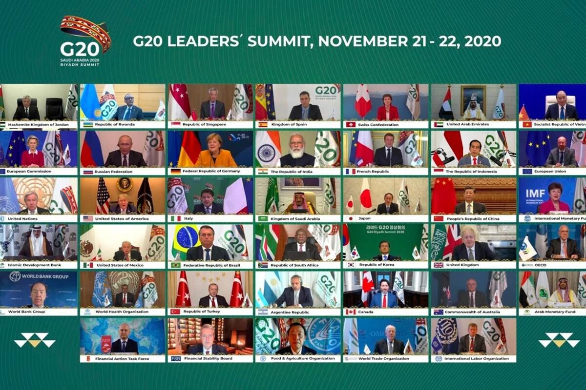¡Con tecnología! AMLO y otros líderes del G20 se toman foto de reunión virtual