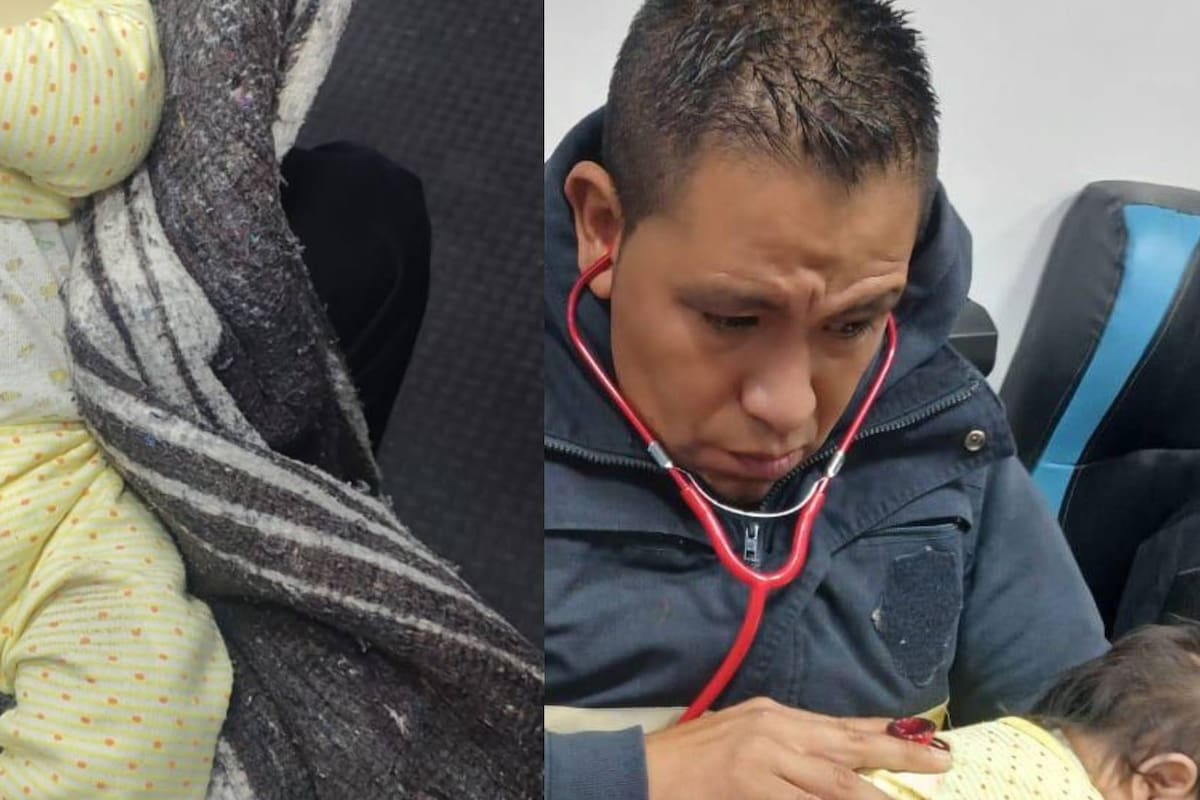 Bebé de tres meses es rescatado tras ser abandonado en Edomex