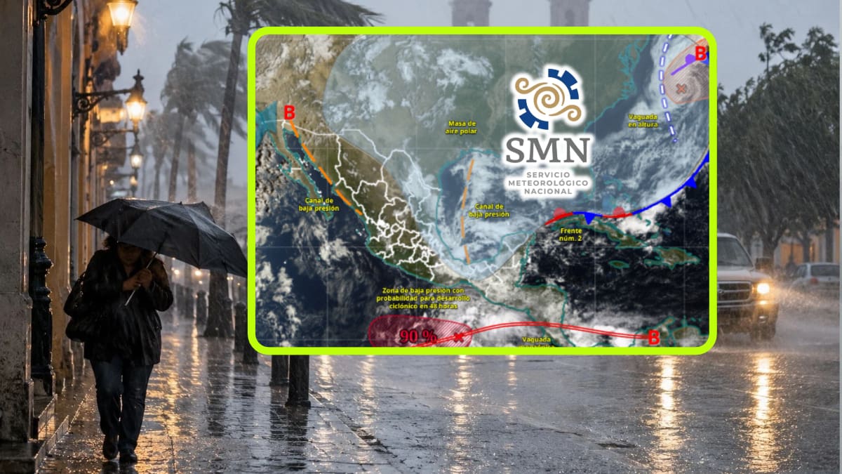 Nuevo frente frío y masa de aire polar ‘enfriarán’ estos estados de México de jueves a sábado con lluvias de hasta 75 mm, vientos de 70 km/h y temperaturas de 0 °C en zonas serranas