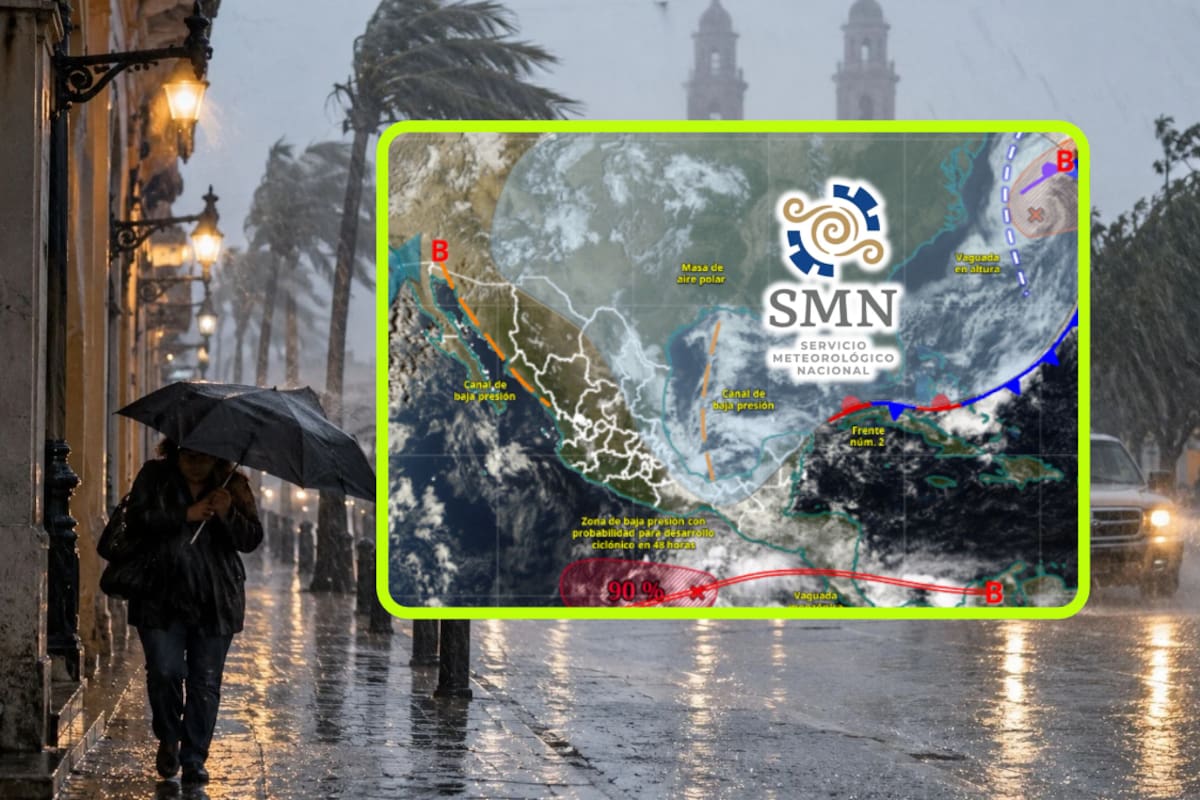 Nuevo frente frío y masa de aire polar ‘enfriarán’ estos estados de México de jueves a sábado con lluvias de hasta 75 mm, vientos de 70 km/h y temperaturas de 0 °C en zonas serranas