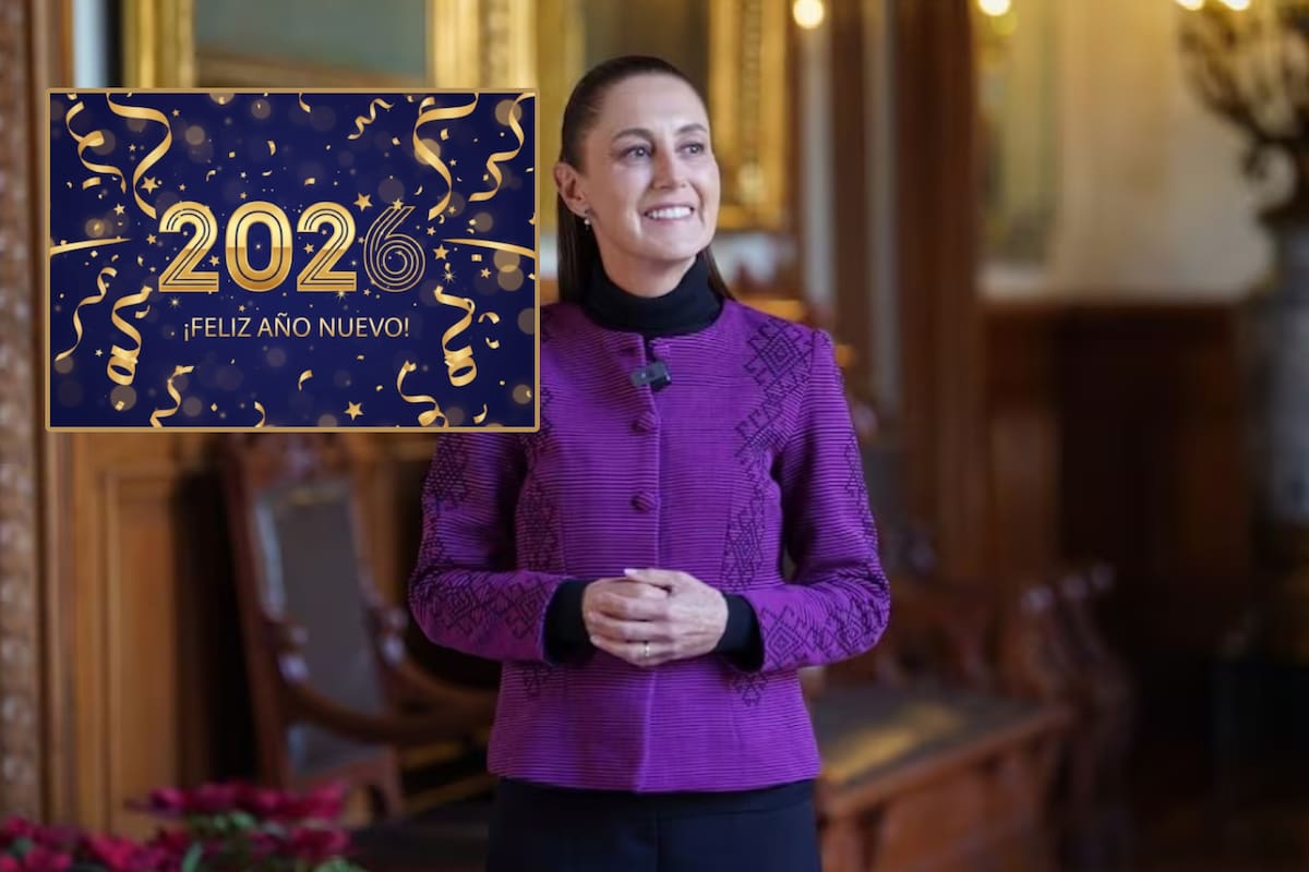 Claudia Sheinbaum deseó feliz año 2026 a las familias mexicanas y prometió seguir dedicándose en cuerpo y alma por el bien de todos