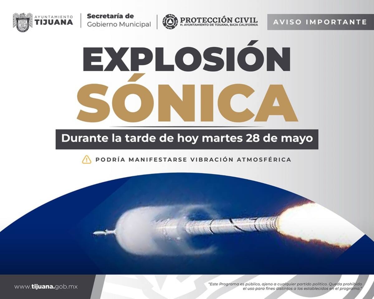 Comunicado de Protección Civil en redes sociales.