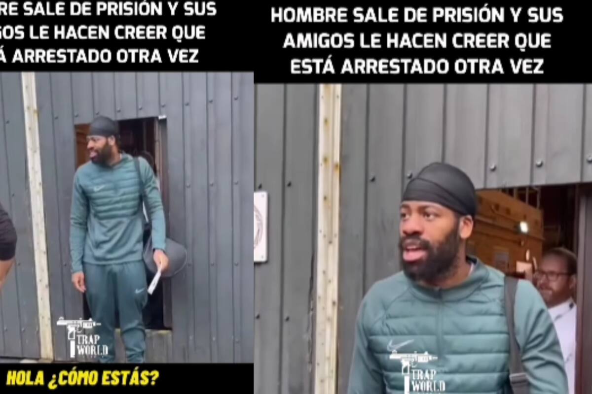 Hombre recién liberado de prisión es engañado para creer que está arrestado de nuevo: así reaccionó
