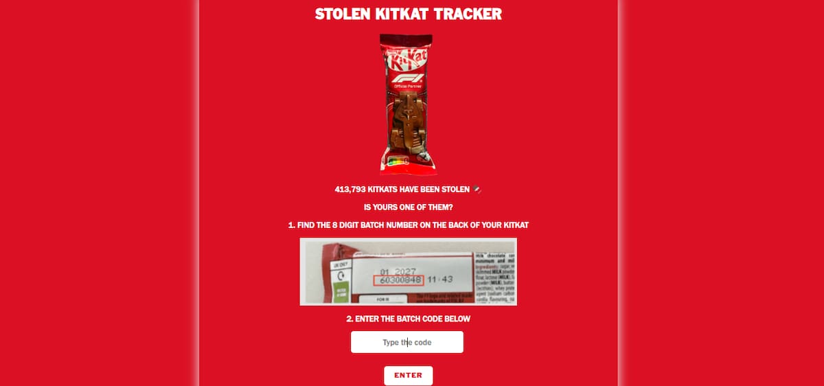 Así funciona el rastreador de KitKat para saber si tu chocolate fue robado. | Especial