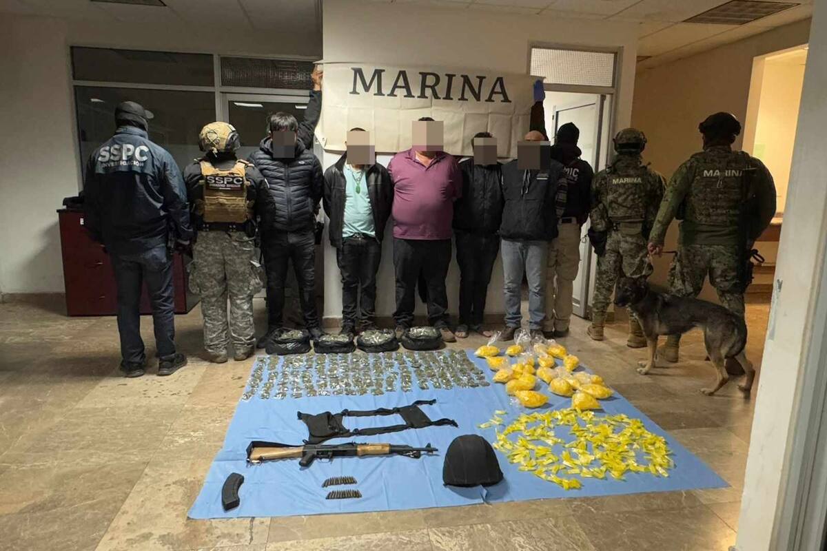 Detienen a cinco presuntos delincuentes en posesión de casi 5 mil dosis de sustancia similar a droga en Cajeme