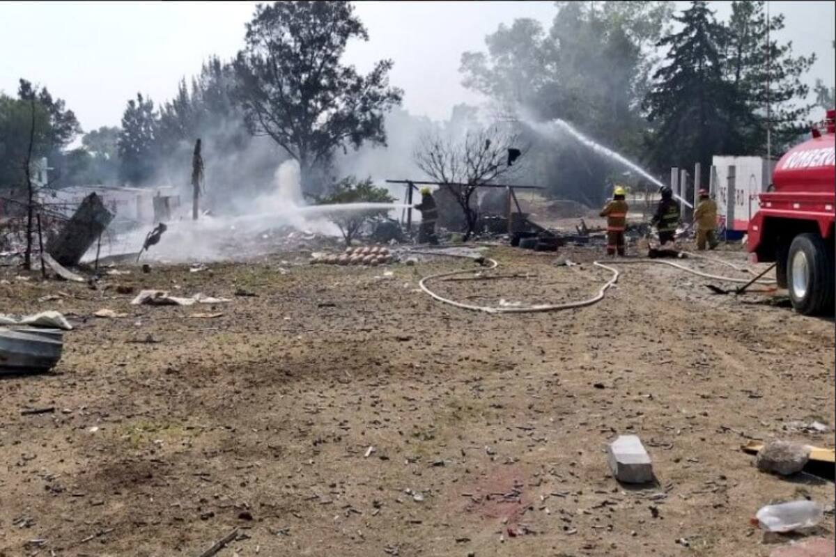 Se registra explosión de polvorín en Edomex