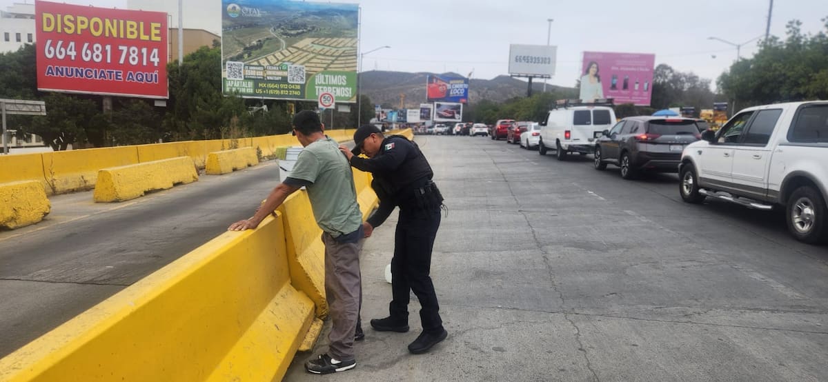 La SSPCM implementó un operativo preventivo en las garitas de San Ysidro y Otay para fortalecer la seguridad. Foto: Cortesía