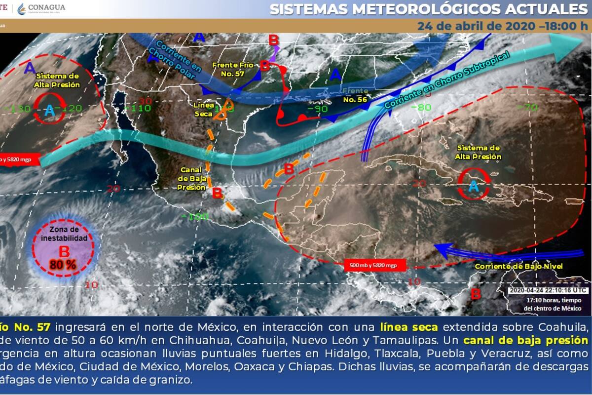 Prevén se forme ciclón en el Pacífico mexicano; hay 80% de probabilidades