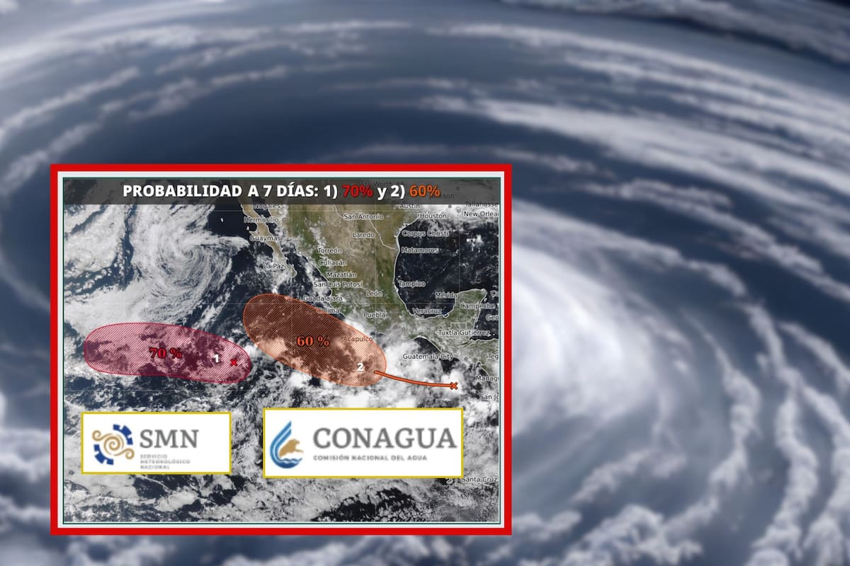 Conagua alerta por Ciclón Tropical: Hay 50% en probabilidad de que se forme en el Pacífico en 48 horas