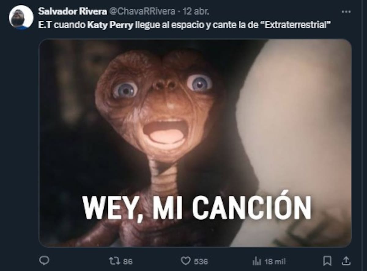 Los mejores memes de Katy Perry en el espacio