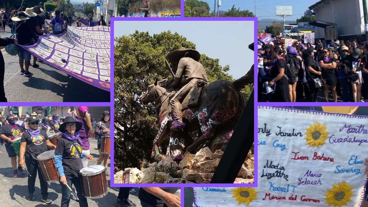 “Nuestra herencia no es de monumentos inmóviles, sino de ideales vivos”: la familia de Emiliano Zapata se pronuncia tras pintas a estatua en Morelos durante marcha del 8M