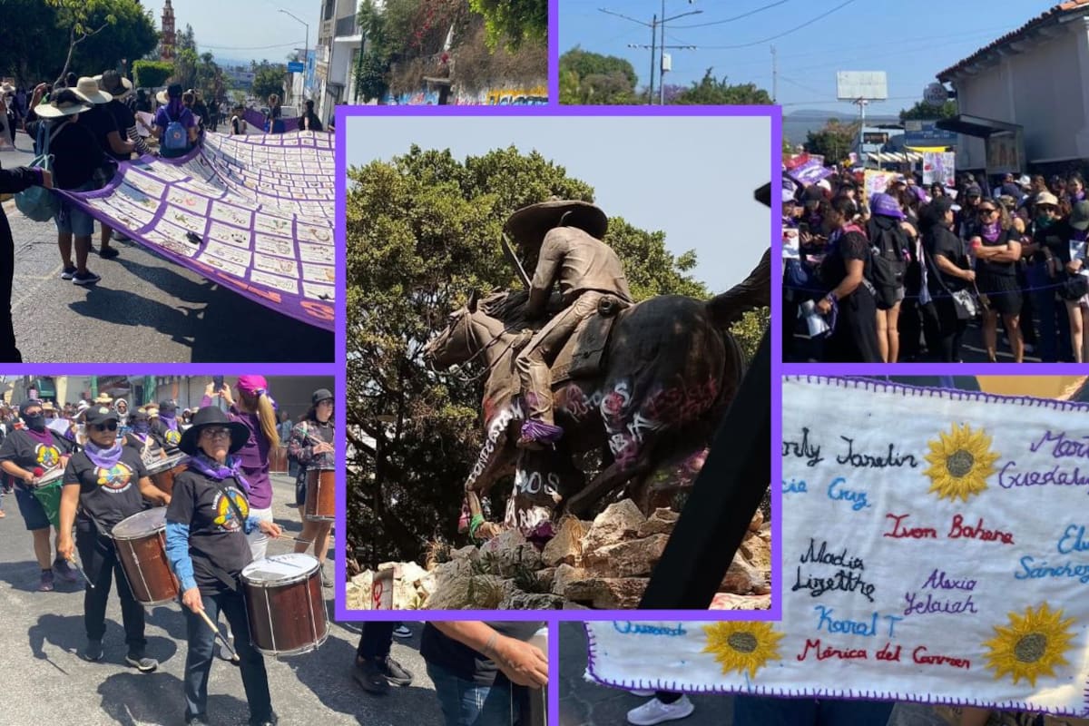 “Nuestra herencia no es de monumentos inmóviles, sino de ideales vivos”: la familia de Emiliano Zapata se pronuncia tras pintas a estatua en Morelos durante marcha del 8M
