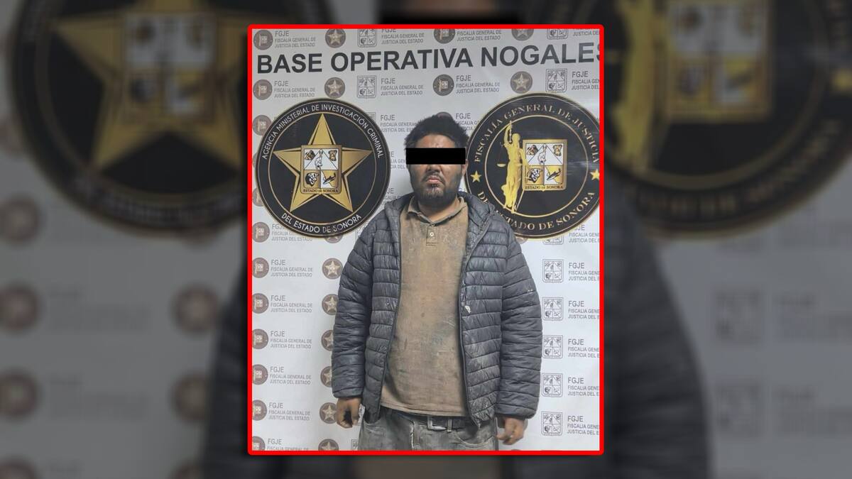 Capturan a presunto feminicida de adulto mayor en Nogales