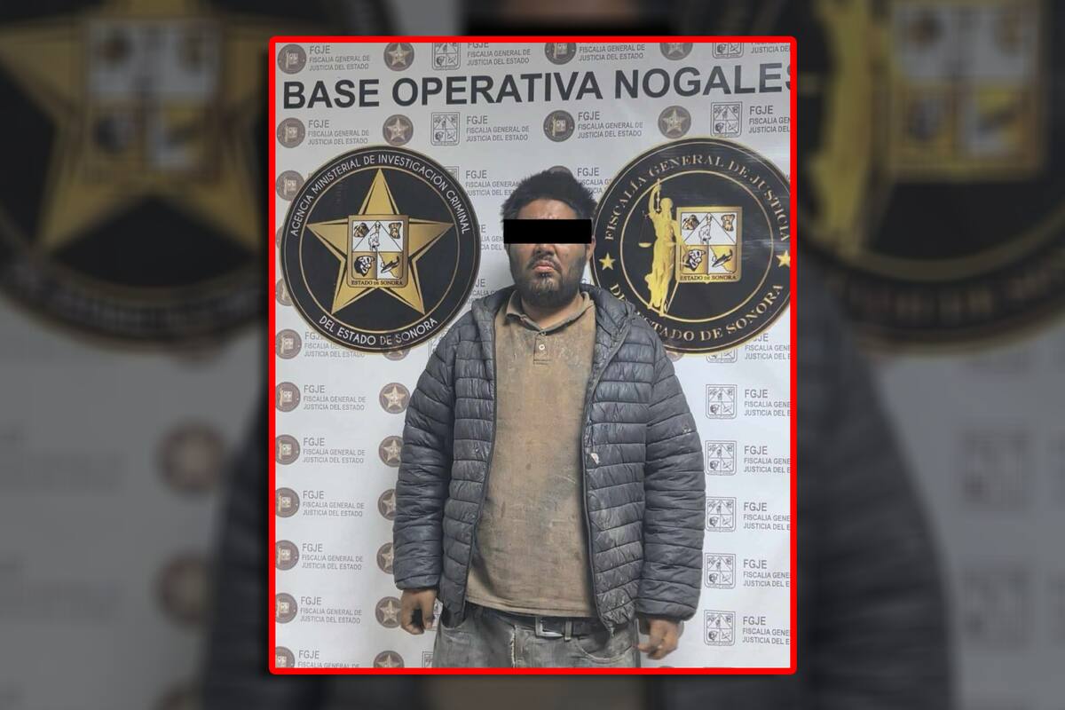 Capturan a presunto feminicida de adulto mayor en Nogales