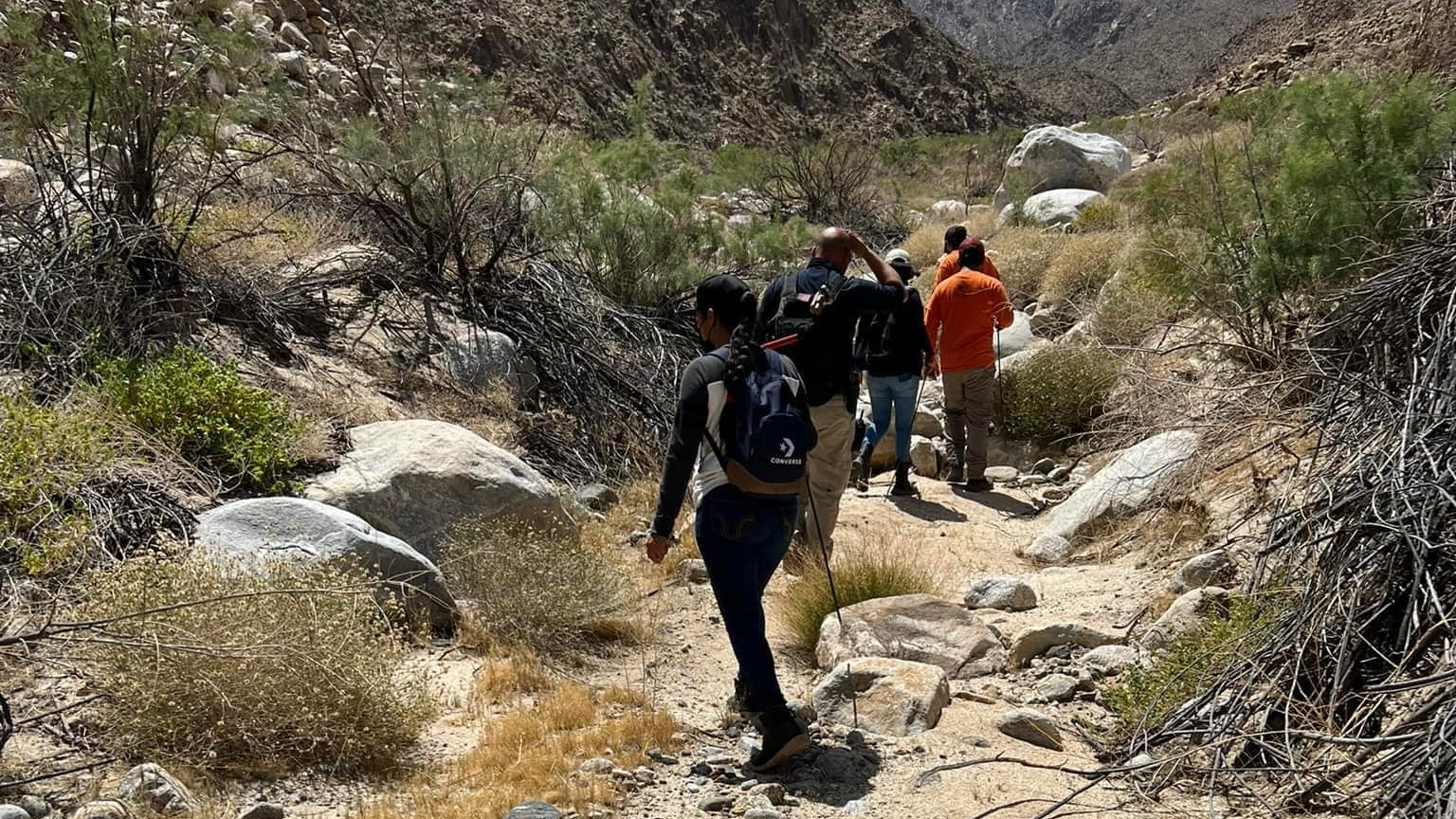 Madres buscadoras encuentran restos humanos en La Rumorosa