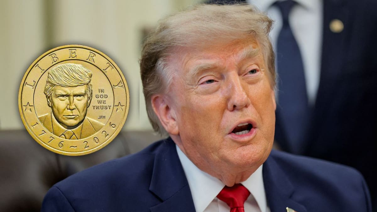 Estados Unidos inicia la producción de una moneda de un dólar con el rostro de Donald Trump por los 250 años de su independencia