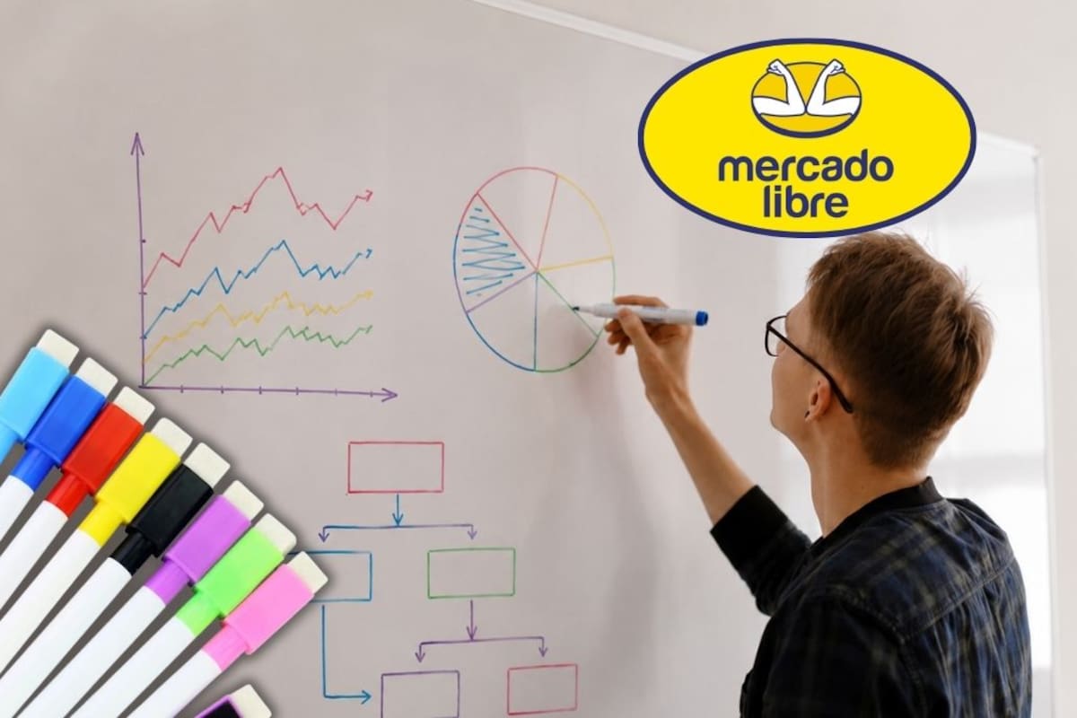 Mercado Libre remata paquete de 80 plumones para pizarrón con borrador integrado en 232 pesos
