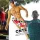 Presuntos maestros del CNTE derriban estatuas del Mundial 2026 y queman sus playeras en Paseo de la Reforma, ¿Cuáles son sus exigencias?