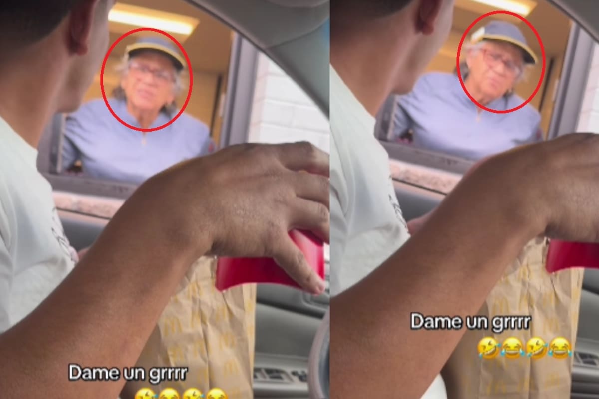 “Dame un grr... ¿un qué?”: Joven va a un McDonald’s en drive-thru para hacer el trend del “grrr” con una empleada y se vuelve viral