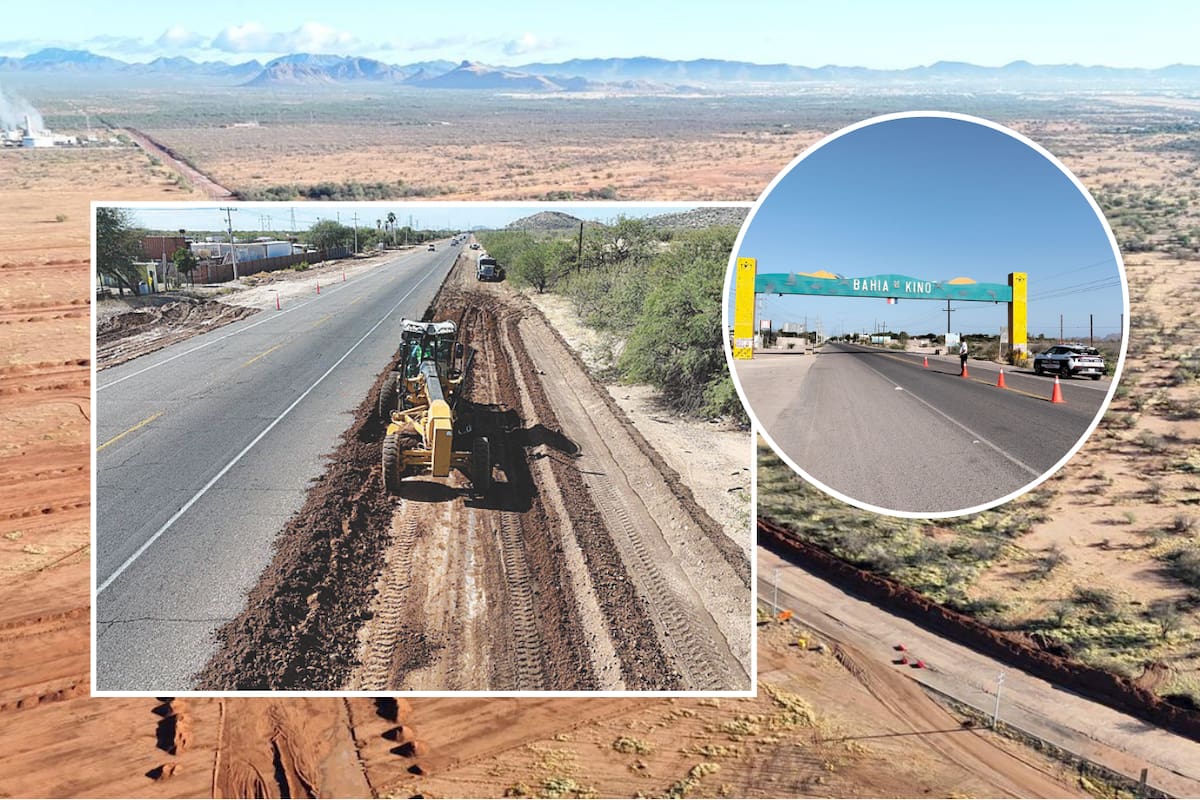 Con cuatro carriles, carretera a Bahía de Kino moderniza una región agrícola estratégica de Sonora
