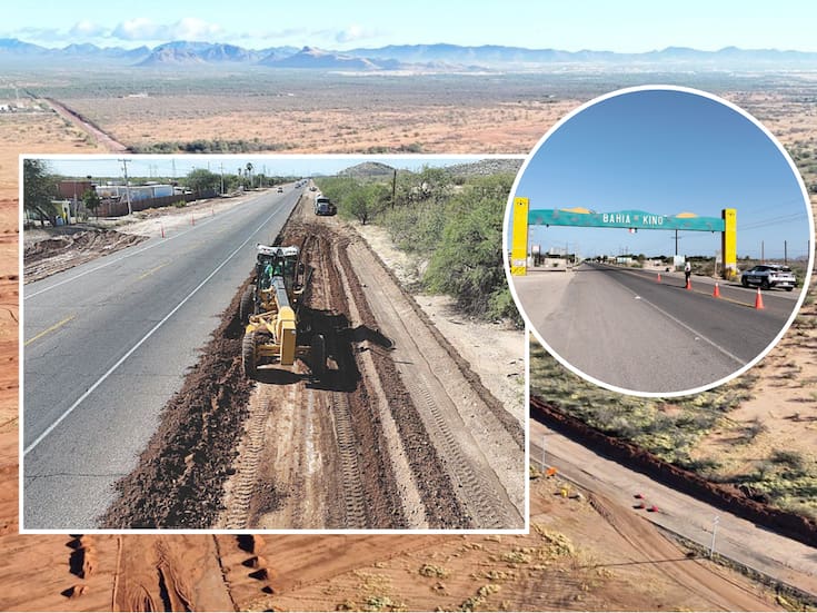 Con cuatro carriles, carretera a Bahía de Kino moderniza una región agrícola estratégica de Sonora