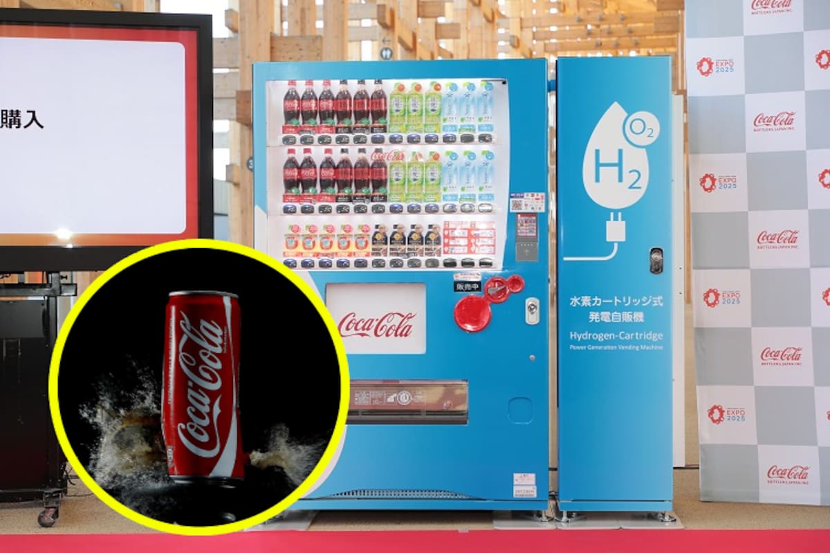 Coca-Cola revoluciona y lanza en Japón una máquina expendedora propulsada por hidrógeno