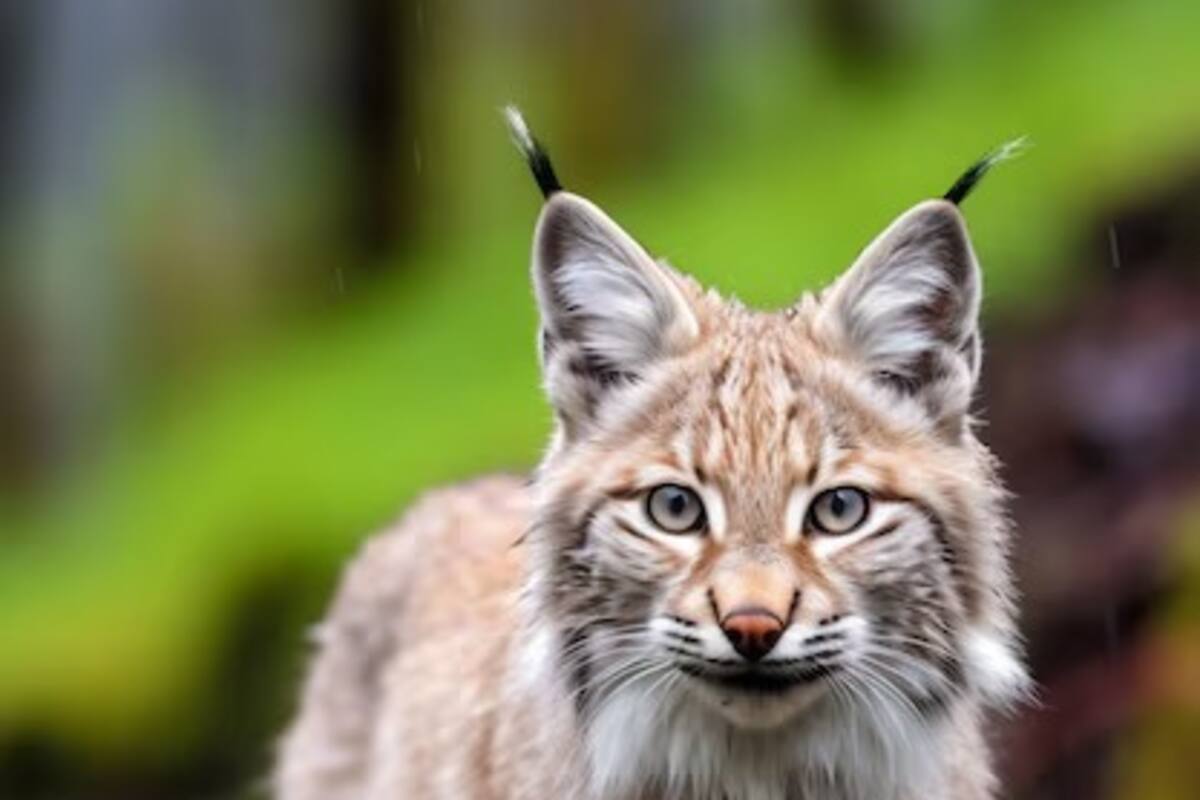 Lince canadiense sorprende al ‘posar’ ante cámara en el bosque de Minnesota