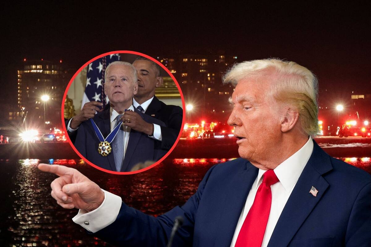 Trump culpa a Biden y Obama por accidente aéreo en Washington: “No puedes tener gente común haciendo ese trabajo”