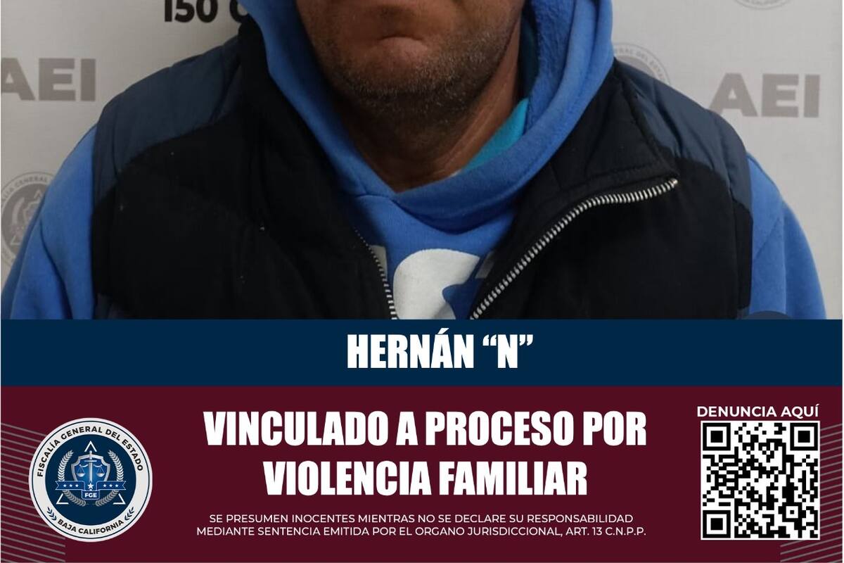 Dan prisión preventiva a acusado de violencia familiar