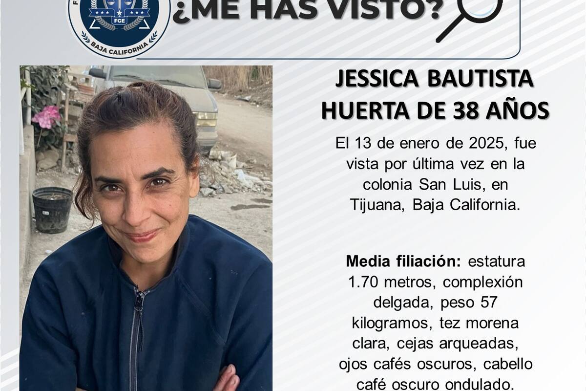 Se busca a Jessica Bautista Huerta de 38 años