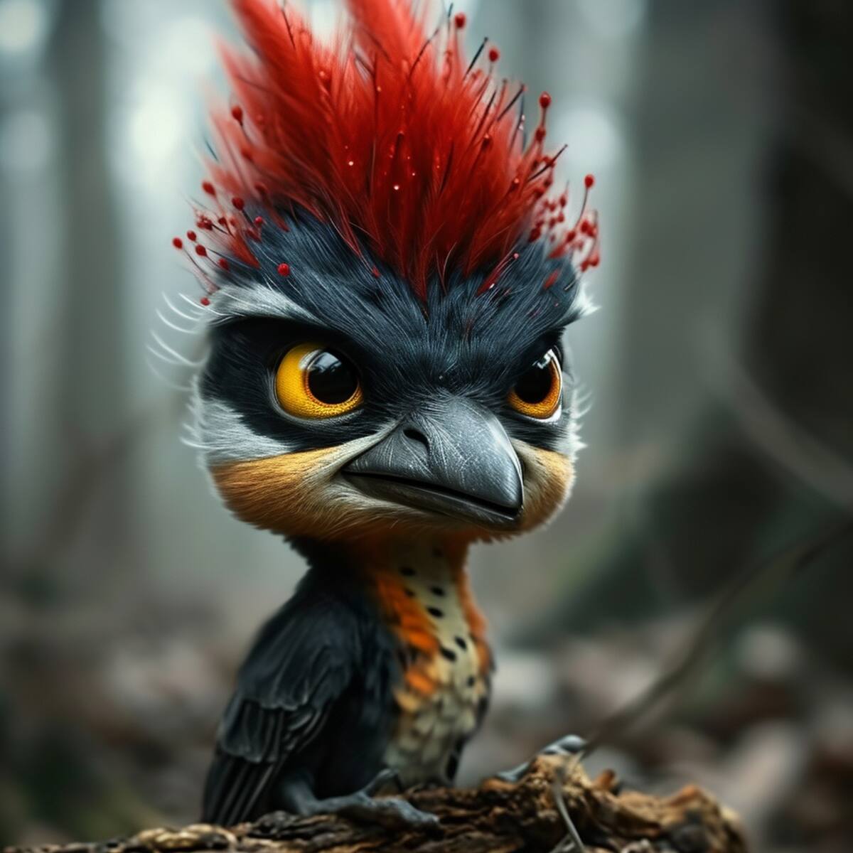 El icónico Pájaro Loco cobra vida con asombroso realismo gracias a la inteligencia artificial de Midjourney.